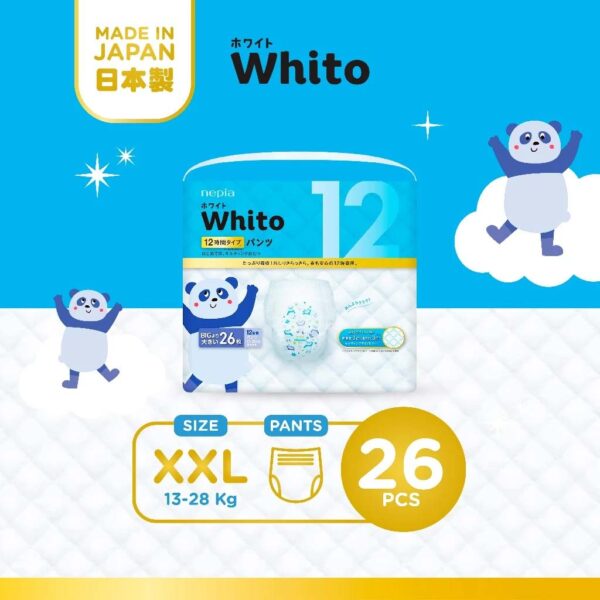 (3 Pack) Nepia Whito Diapers Pants XXL26 - Popok Celana Bayi
