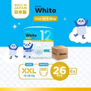 (6 Pack-Dus) Nepia Whito Diapers Pants XXL26