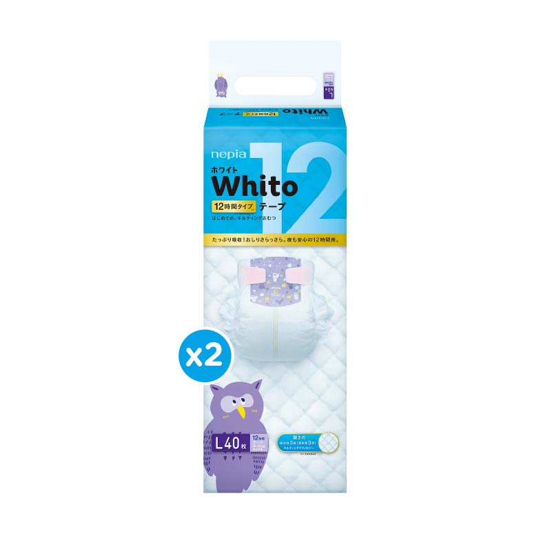 Nepia Whito Diapers Tape L40 - Twin Pack