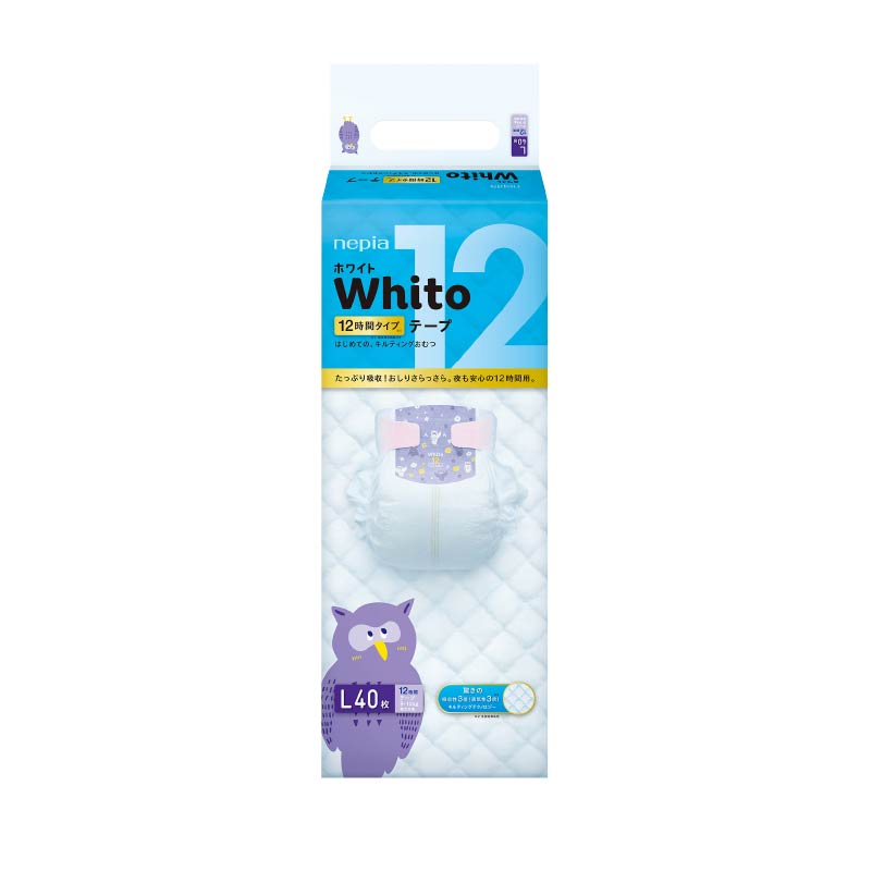 Nepia Whito Diapers Tape L40 - Popok Perekat Bayi