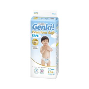 Nepia Genki Diapers Tape Premium Soft – L54