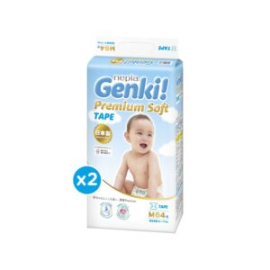 Nepia Genki Premium Soft Tape M64 - Twin Pack