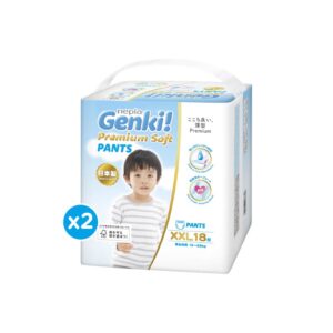 NEPIA GENKI Pants Popok Celana Bayi Premium Soft XXL18 - Twin Pack