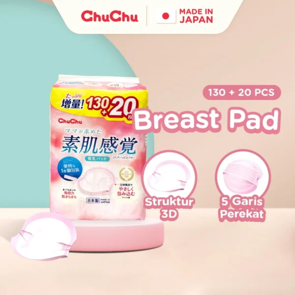 ChuChu Baby Breast Pad - 130 pcs + 20 pcs (Preat Type)