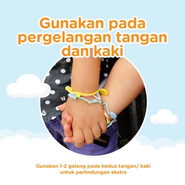 KINCHO Kaori Ring Gelang Anti Nyamuk / Serangga Fruity Scented Blue 30 Pcs