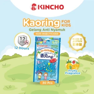 KINCHO Kaori Ring Gelang Anti Nyamuk / Serangga Fruity Scented Blue 30 Pcs